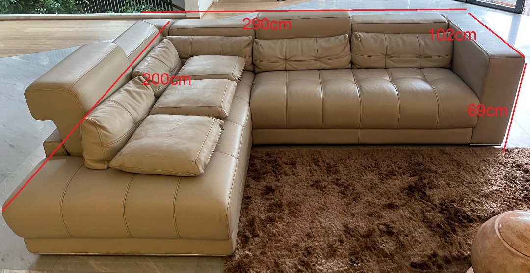 Kelvin Giormani Sofa + Ottoman, Furniture & Home Living, Furniture