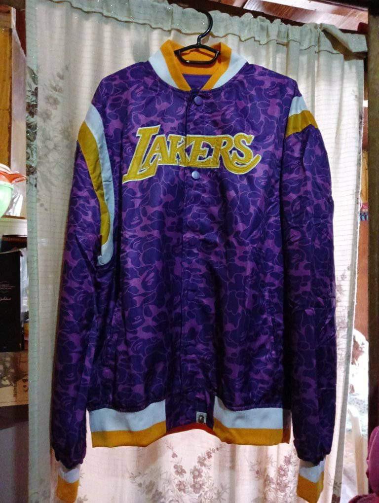 BAPE×NBA Lakersジャケット XL