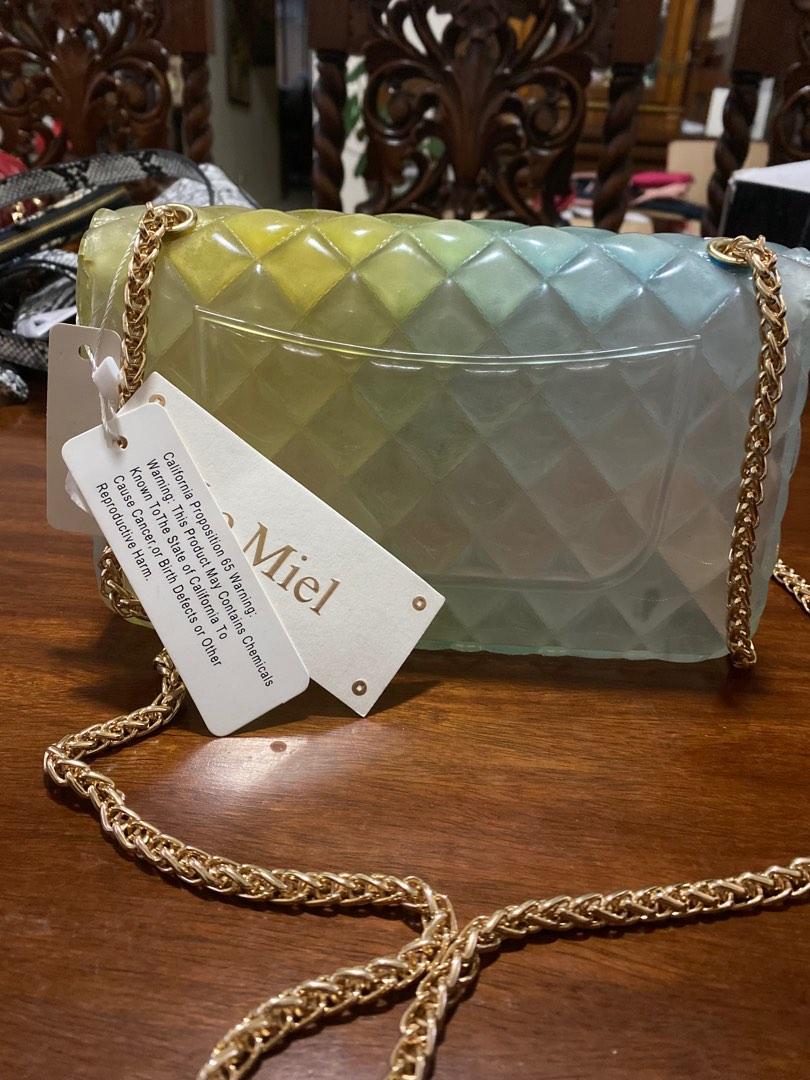 Yellow sale clear purse