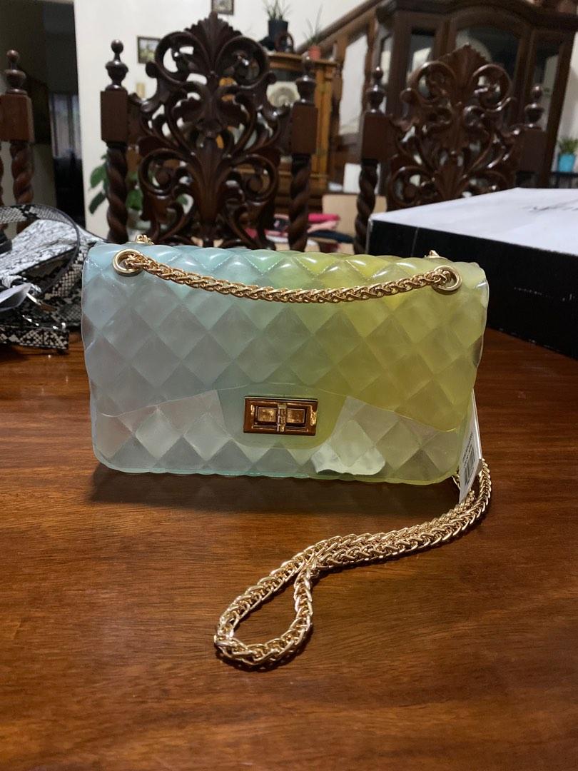 Clear yellow purse on sale