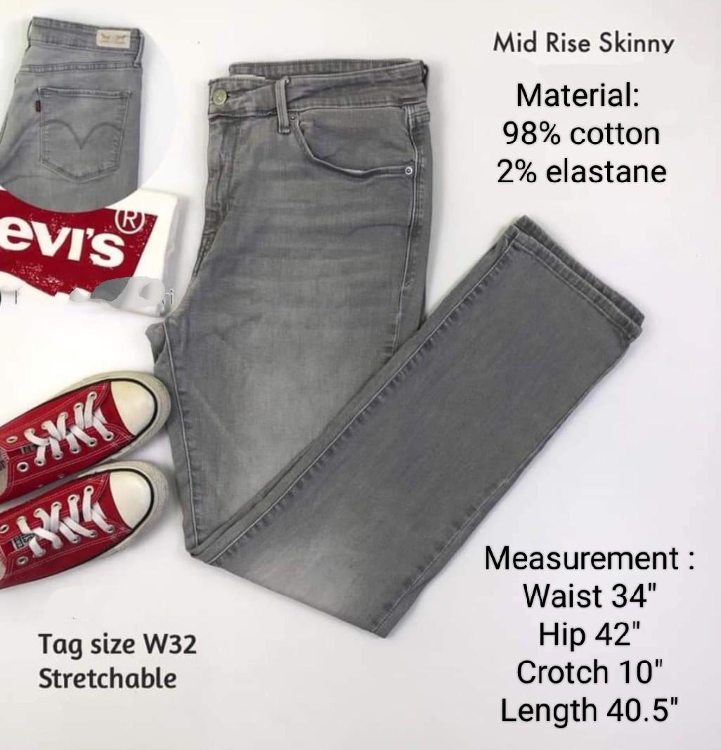 LEVI'S Mid Rise Skinny women's jeans - authentic, Women's Fashion, Bottoms,  Jeans & Leggings on Carousell