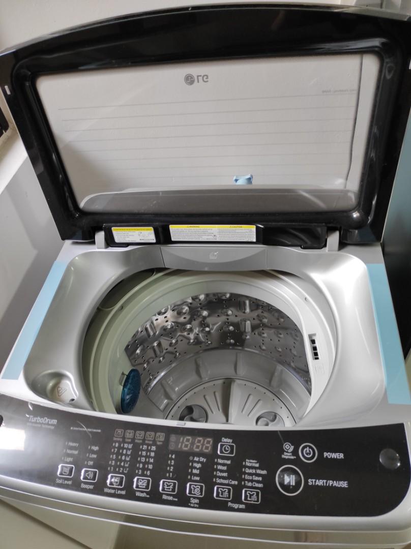 LG top load washing machine 9kg, TV & Home Appliances, Washing Machines