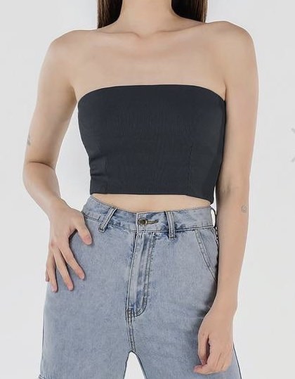LORRAINE RIBBED PADDED TUBE TOP, Women's Fashion, Tops, Other Tops on ...
