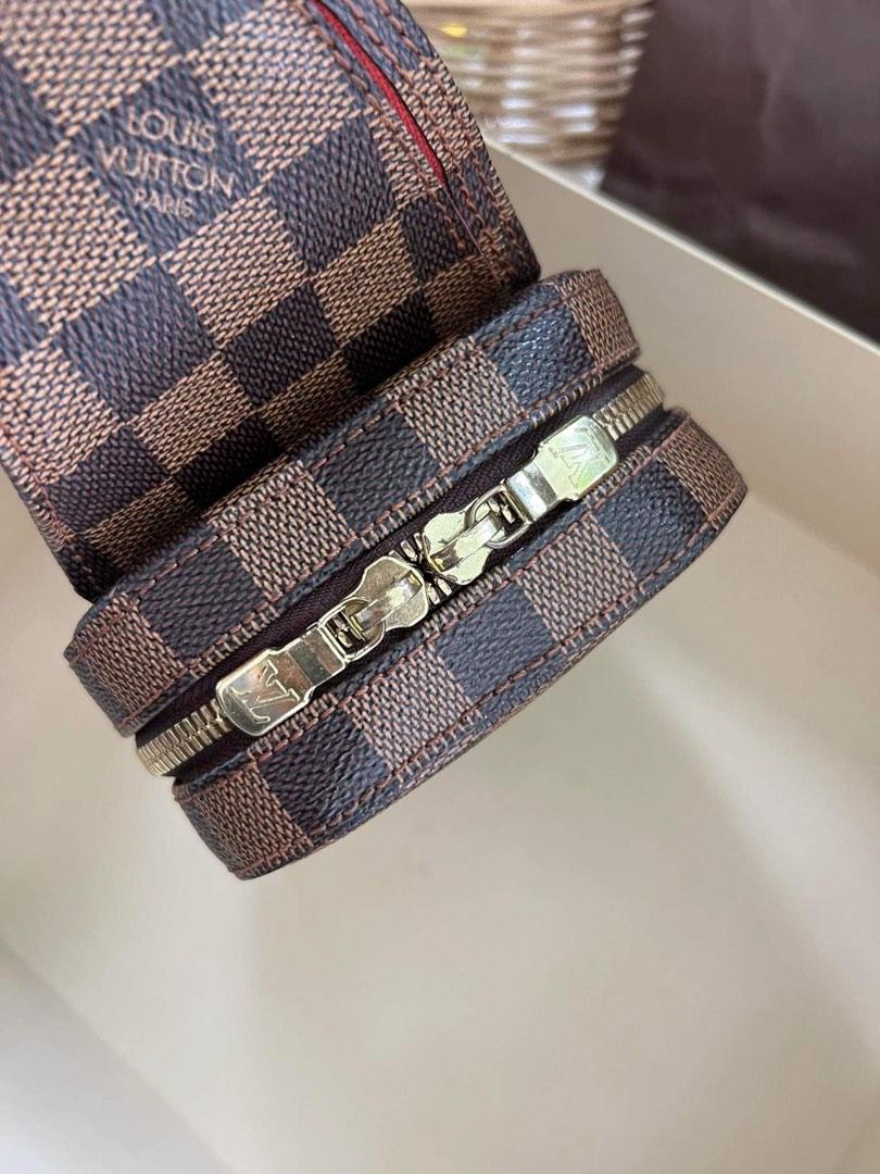 $470 Mens Louis Vuitton Black Checkered Damier Graphite Initials