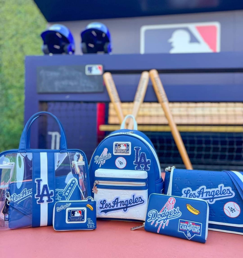Loungefly, Bags, Loungefly Mlb Los Angeles Dodgers Baseball Patch  Backpack Wallet Bundle Nwt