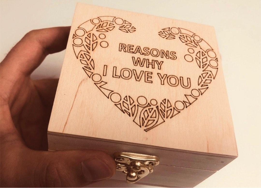 Reasons Why I Love You Romantic Anniversary Gift Girlfriend Gift