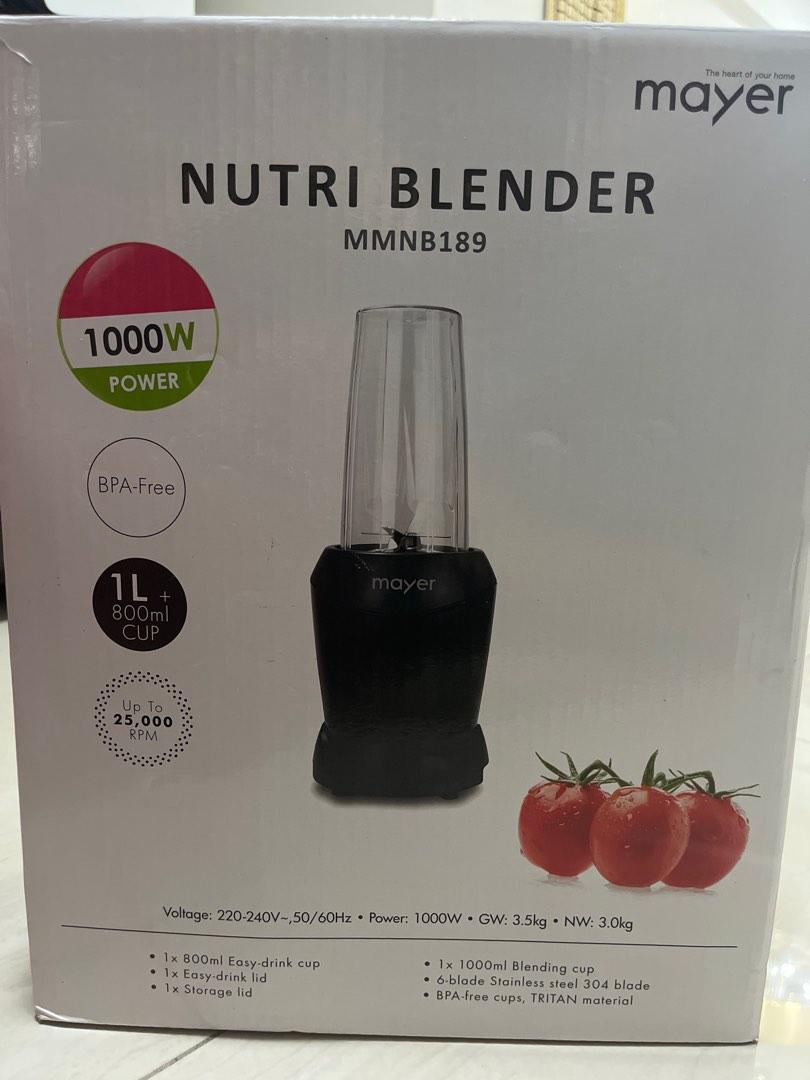 MAYER NUTRI BLENDER MMNB189, TV & Home Appliances, Kitchen Appliances