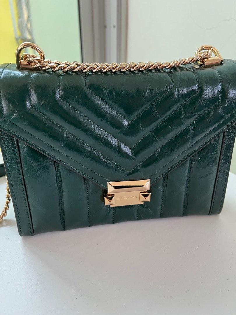 Whitney large quilted hotsell leather shoulder bag
