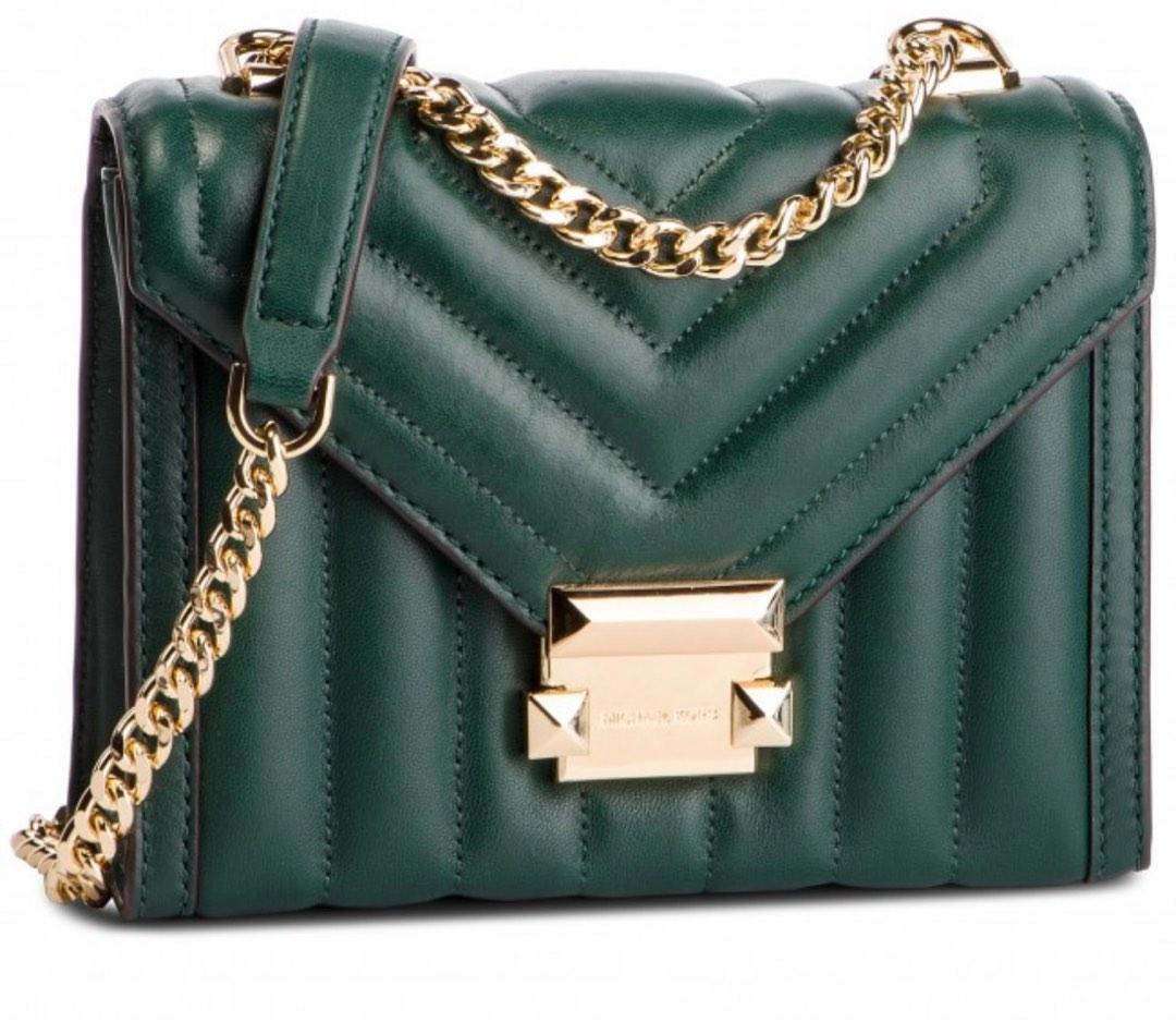 Whitney large quilted leather satchel on sale