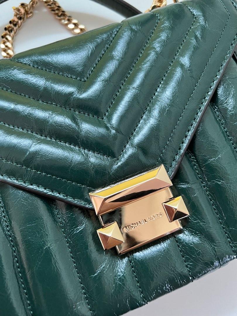 Whitney large quilted best sale leather shoulder bag
