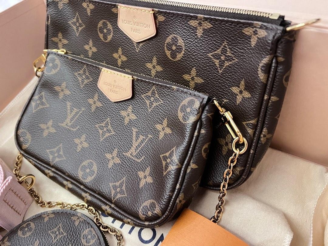 ❤️L V Monogram Multi Pochette Accessories Bandouliere Shoulder Strap Black,  Luxury, Accessories on Carousell