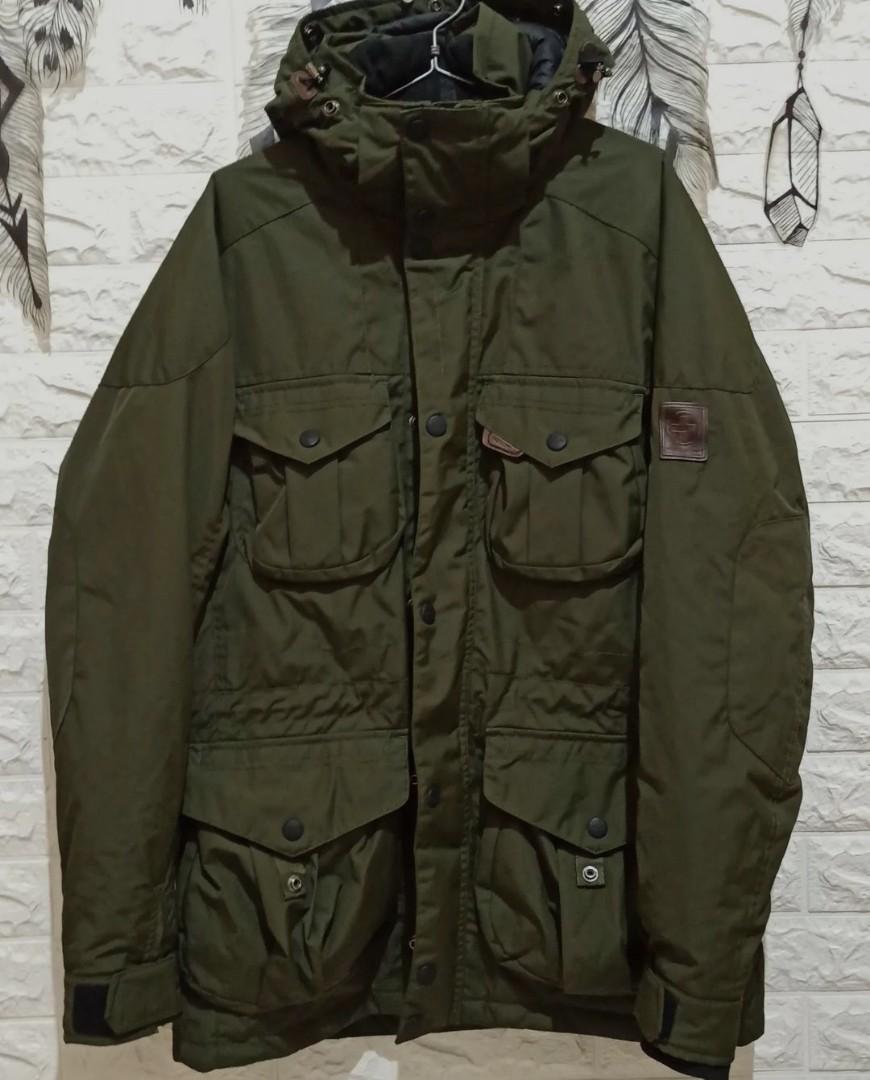 New Polo RALPH LAUREN RLX Ranger/Military Fur Trim Hooded Down Parka Green  sz L