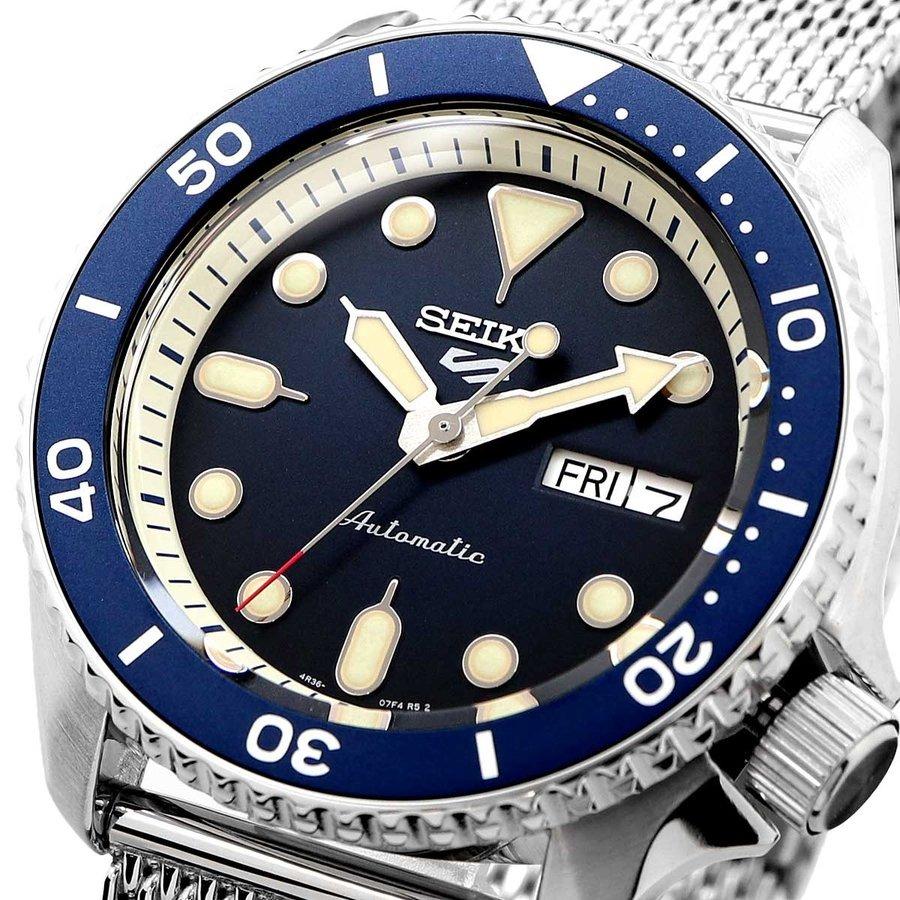 *NEW* Seiko 5 Sports SRPD71K1 Automatic Adjustable Stainless Steel Mesh