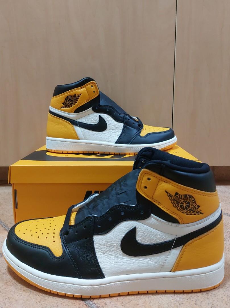 Jordan 1 yellow toe 2019 hot sale