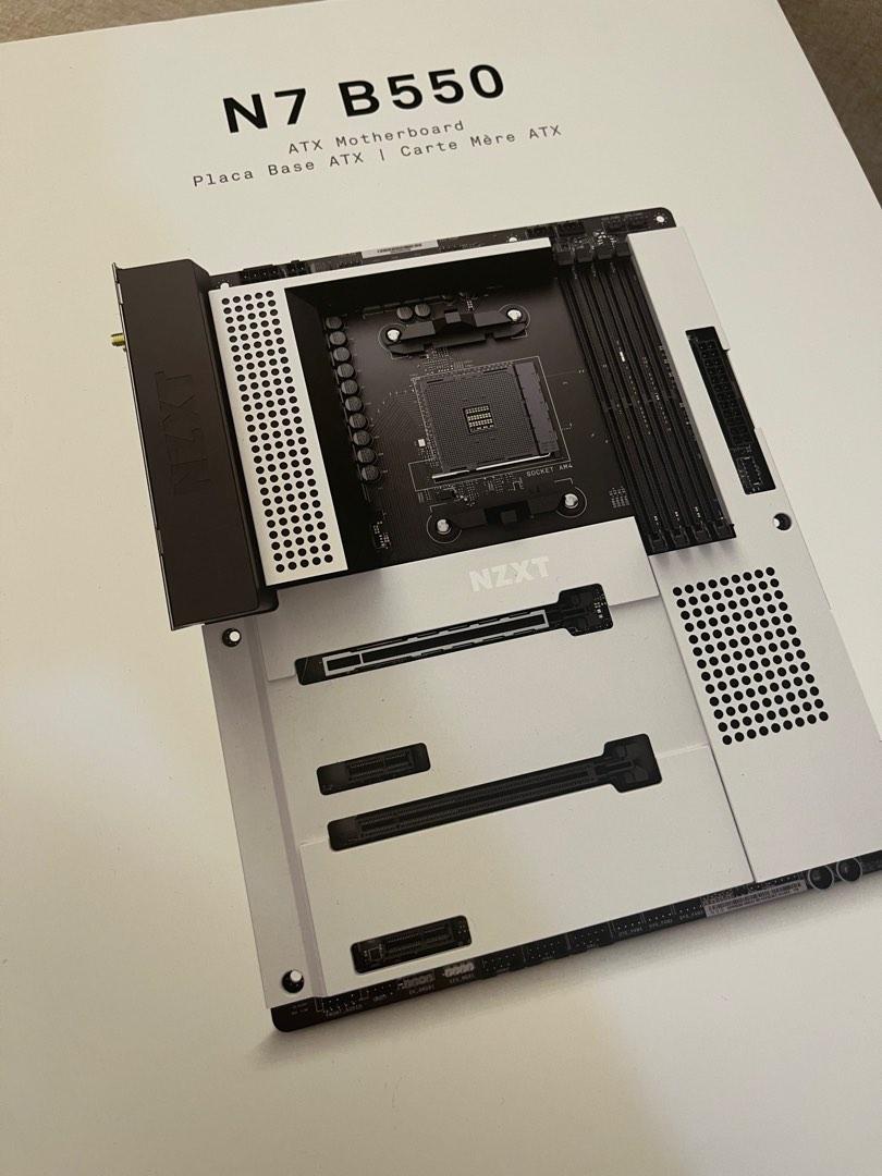 NZXT N7 B550 Motherboard (White), Computers & Tech, Parts & Accessories