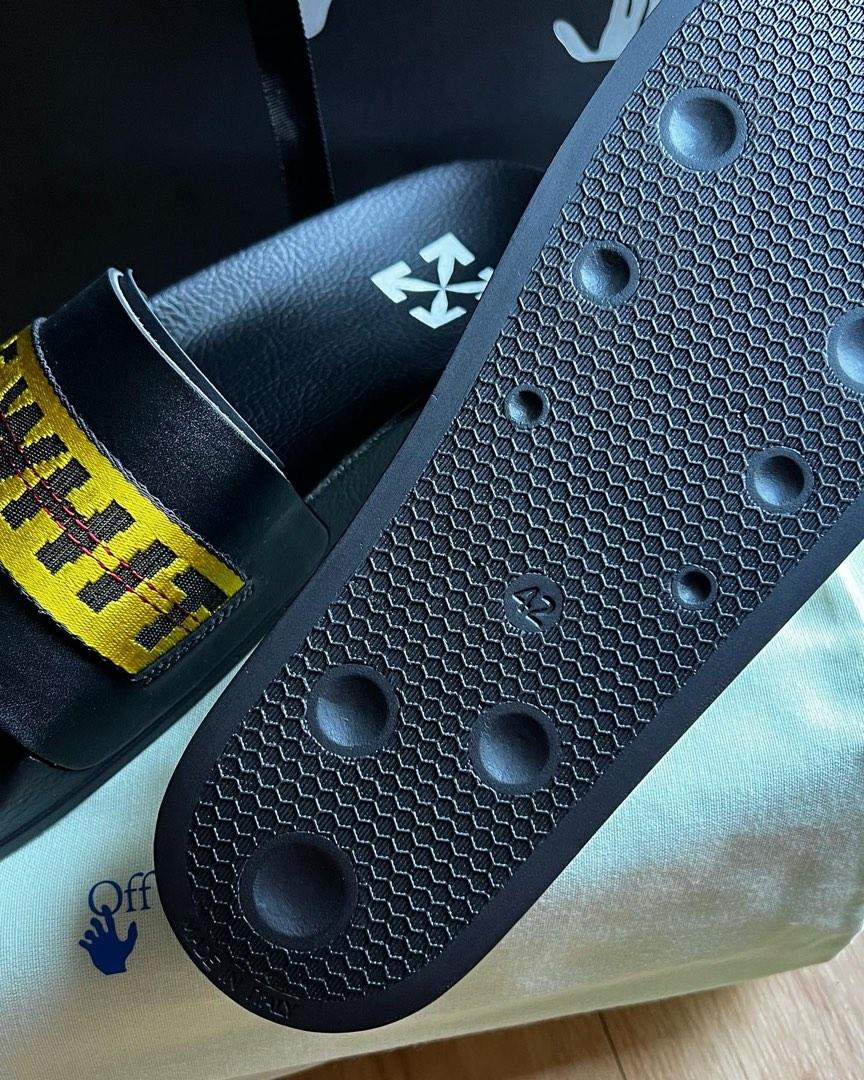 Off white slides fake on sale