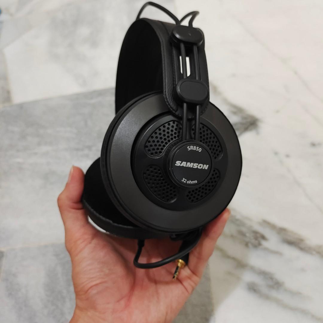 Original SAMSON SR850 Professional Studio Reference Monitor Headphones ...