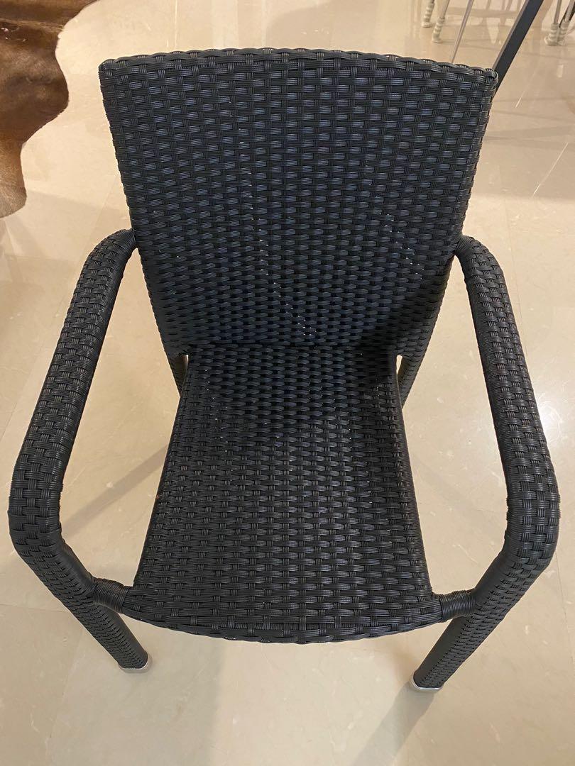 Woven outdoor deck chairs, Furniture & Home Living, Furniture, Tables