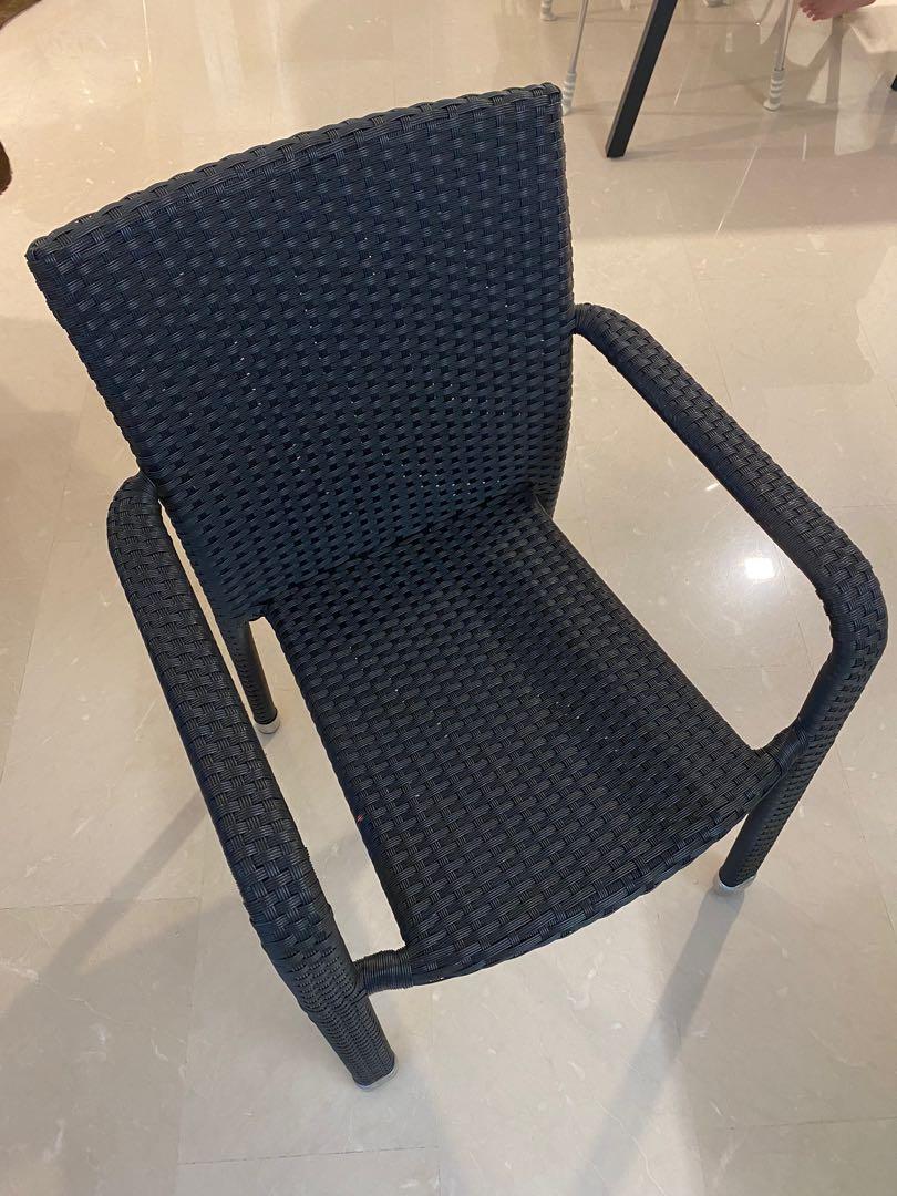 Woven outdoor deck chairs, Furniture & Home Living, Furniture, Tables