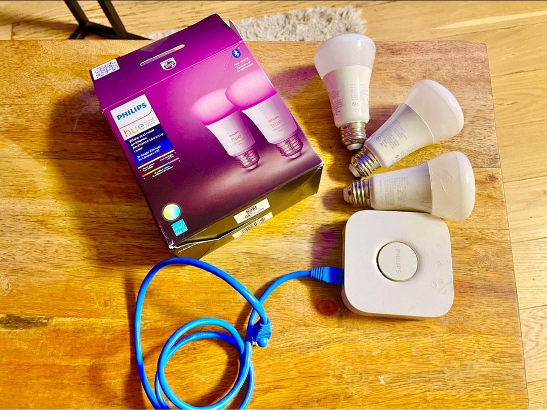 Philips Hue 60W A19 Smart LED Starter Kit White and Color Ambiance