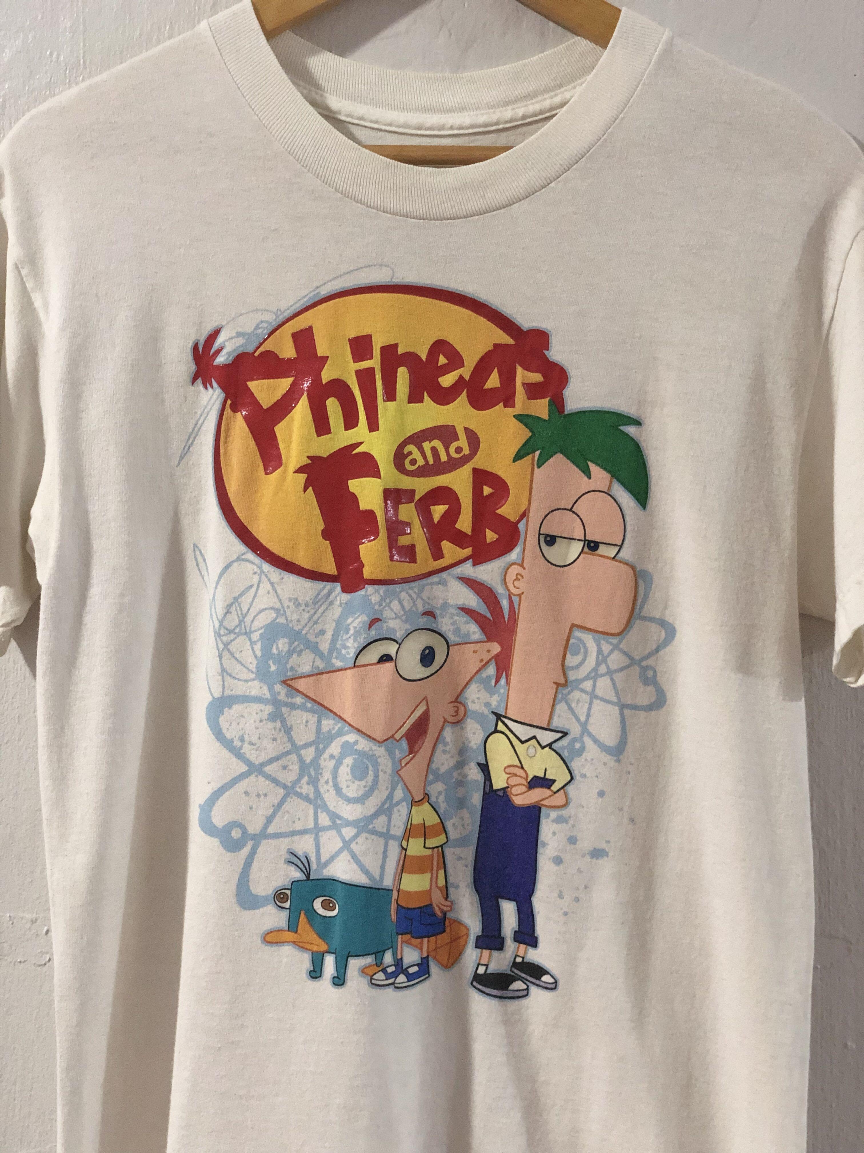Phineas and ferb top t shirts adults
