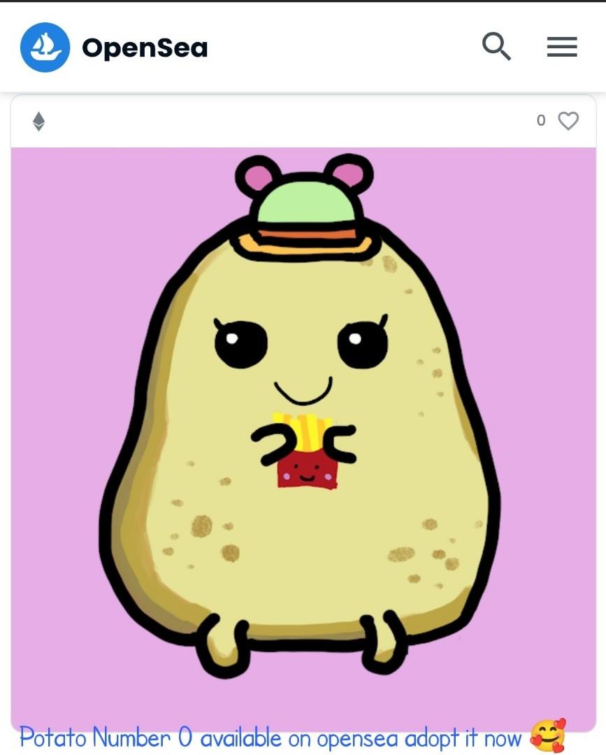 Potato Planetary Crypto NFT Airdrop Launch, Video Gaming, Gaming  Accessories, In-Game Products on Carousell