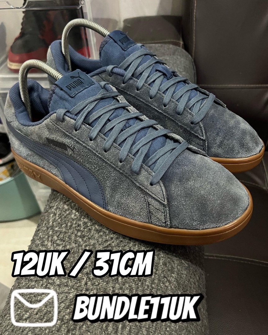 Puma smash v2 best sale blue indigo