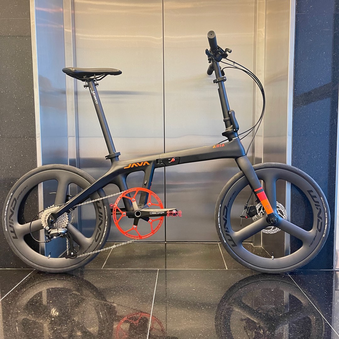 Ready stock JAVA Aira Carbon fiber folding bike / foldable bike 22