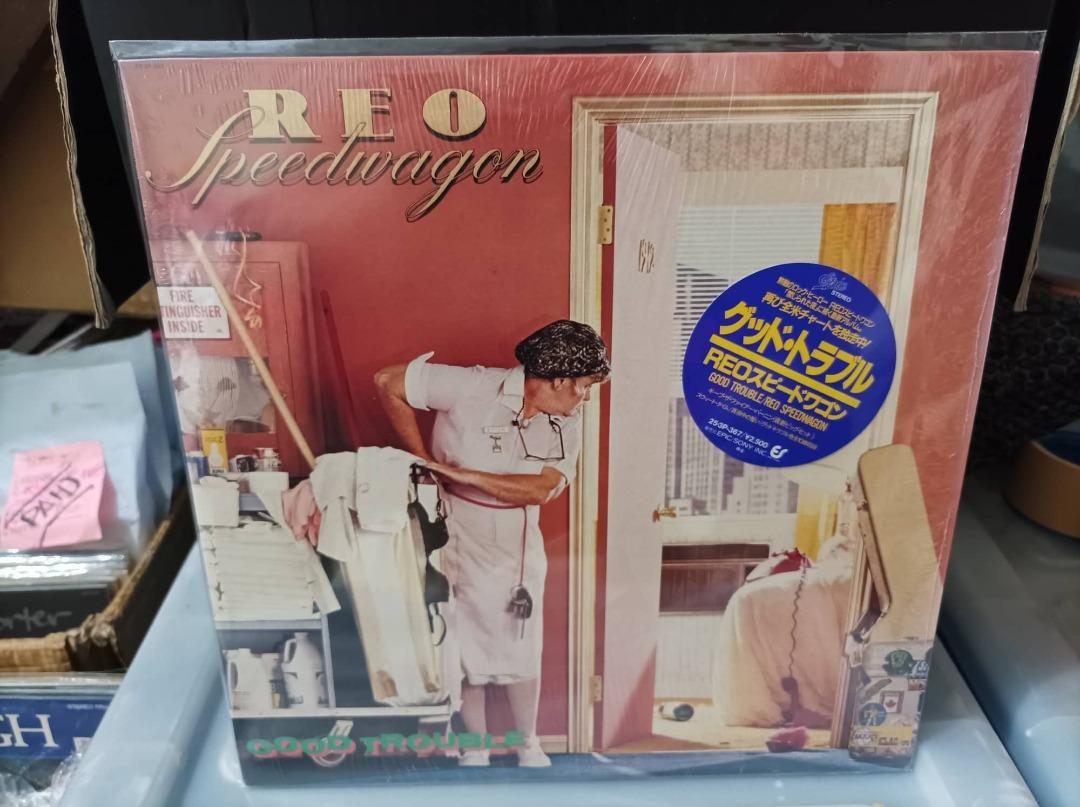 Reo Speedwagon - Good Trouble (Category: Vinyls) located in Manila. Submitted by nw101 (Listing ID 1180311393, Image 1). Description: Reo Speedwagon - Good Trouble Vinyl : E Cover : NM w/ shrink wrap Price : 850 JPN Press MOP : Metrobank & Gcash Pick up : Project 4 QC or shipping.