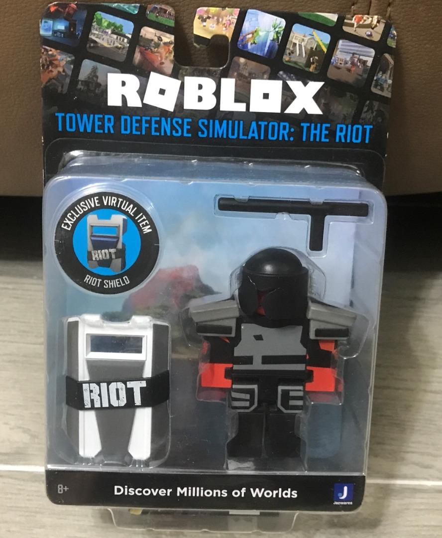  Roblox Action Collection - Tower Defense Simulator: The Riot  [Includes Exclusive Virtual Item] : Toys & Games
