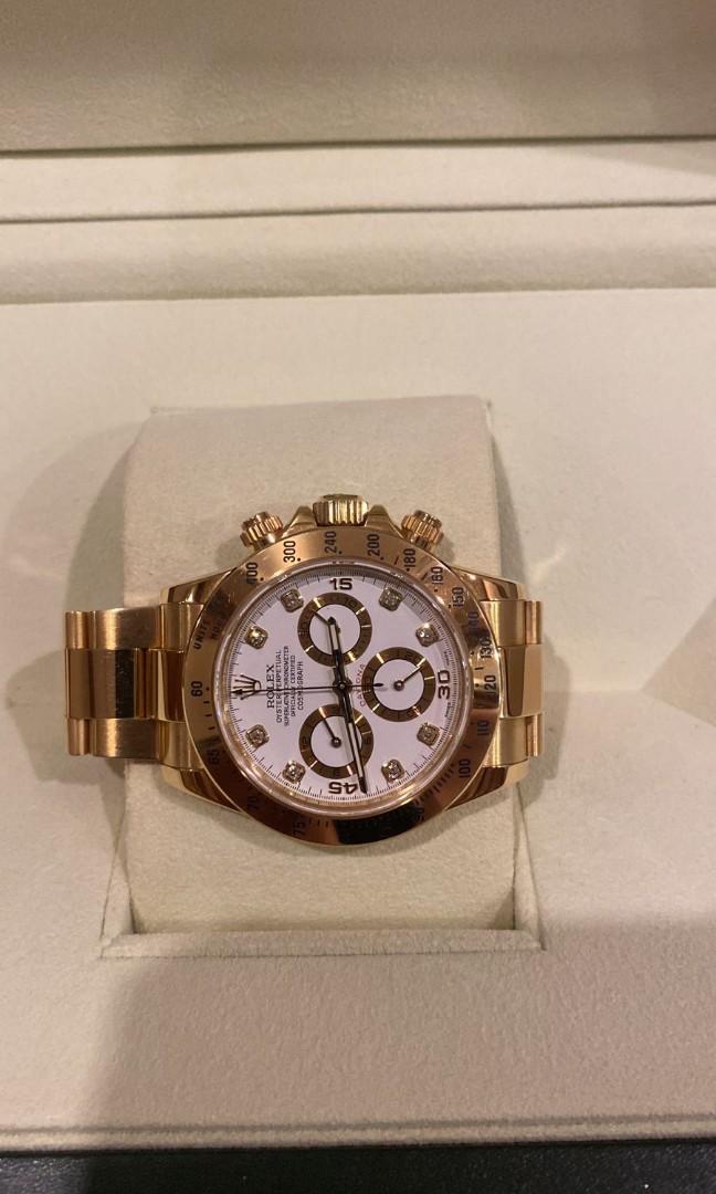 Gold daytona new arrivals white face