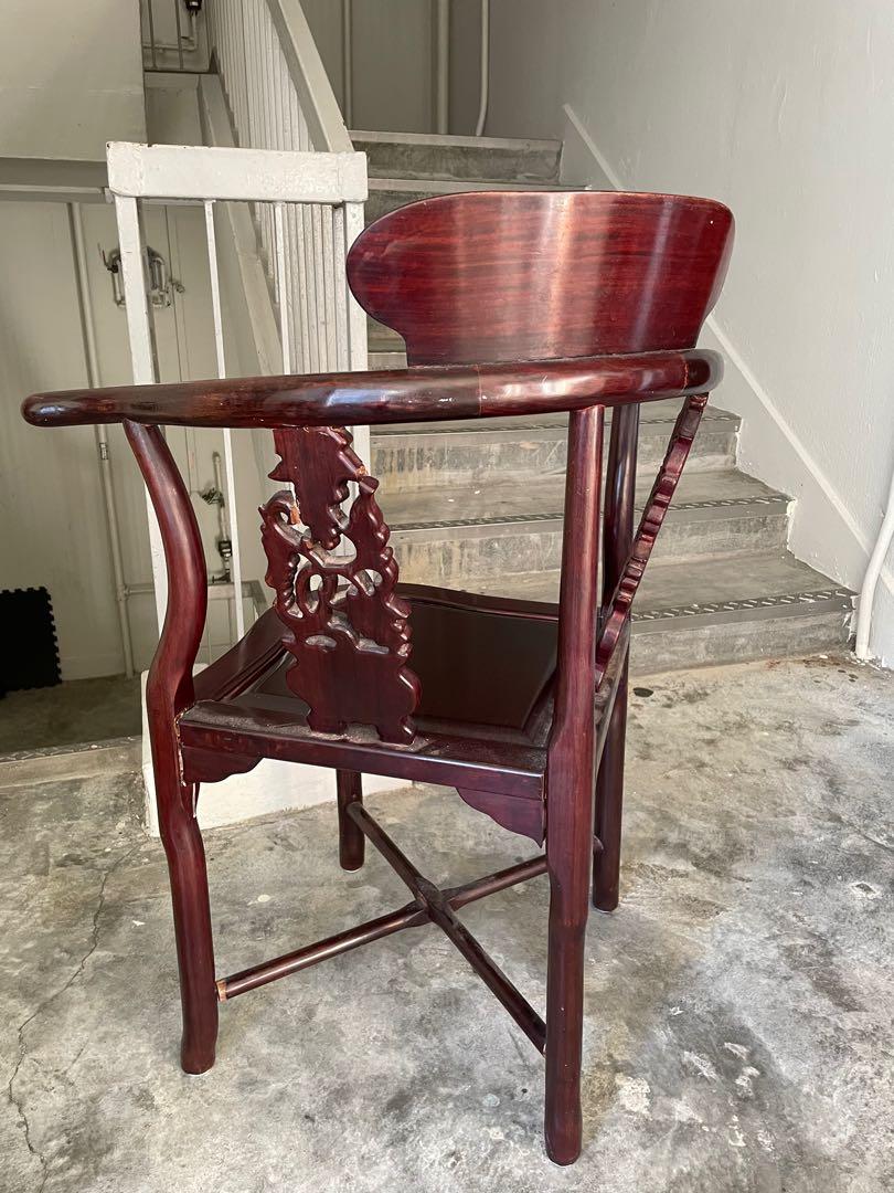 Rosewood chair repair DIY, Furniture & Home Living, Furniture, Chairs