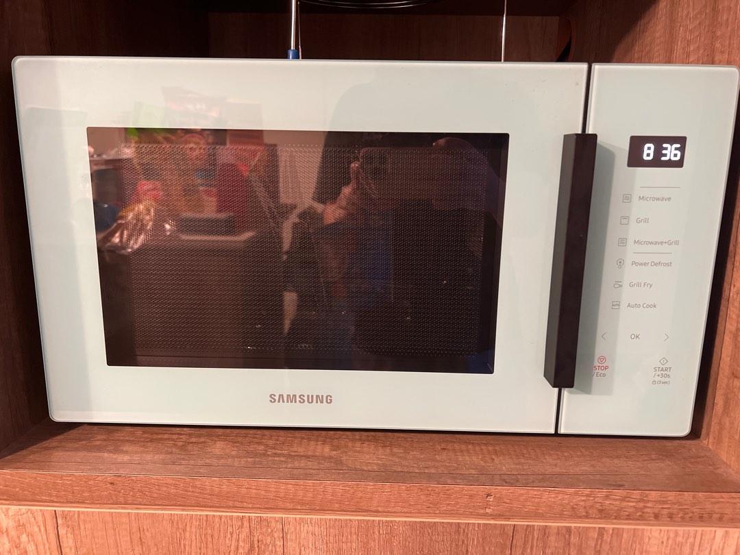 SAMSUNG Grill Microwave Oven, Mint, 30L, MG30T5018CN/SP, TV & Home