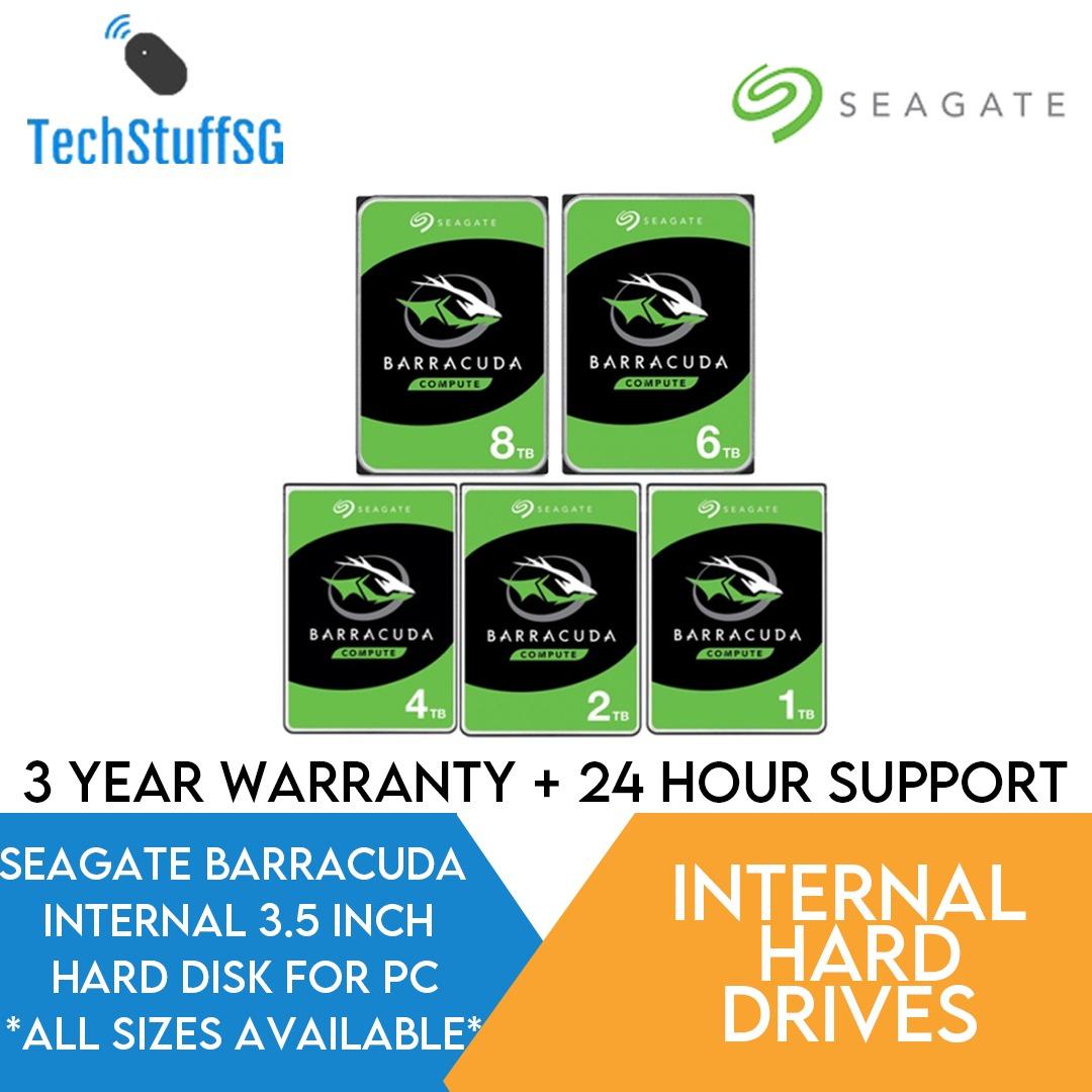 Seagate Barracuda 8TB Internal 3.5 Inch SATA Hard Disk Drive HDD [READ