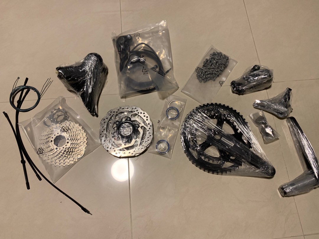 Shimano Tiagra 4700 2x10 Speed Road Bike Groupset – 50-34T Crankset, Derailleurs, Chain, Cassette & More – New (No Box)
