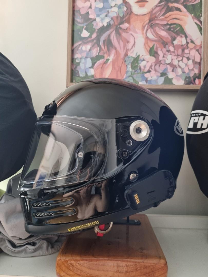 Shoei Glamster Gloss Black Motorbikes Motorbike Parts