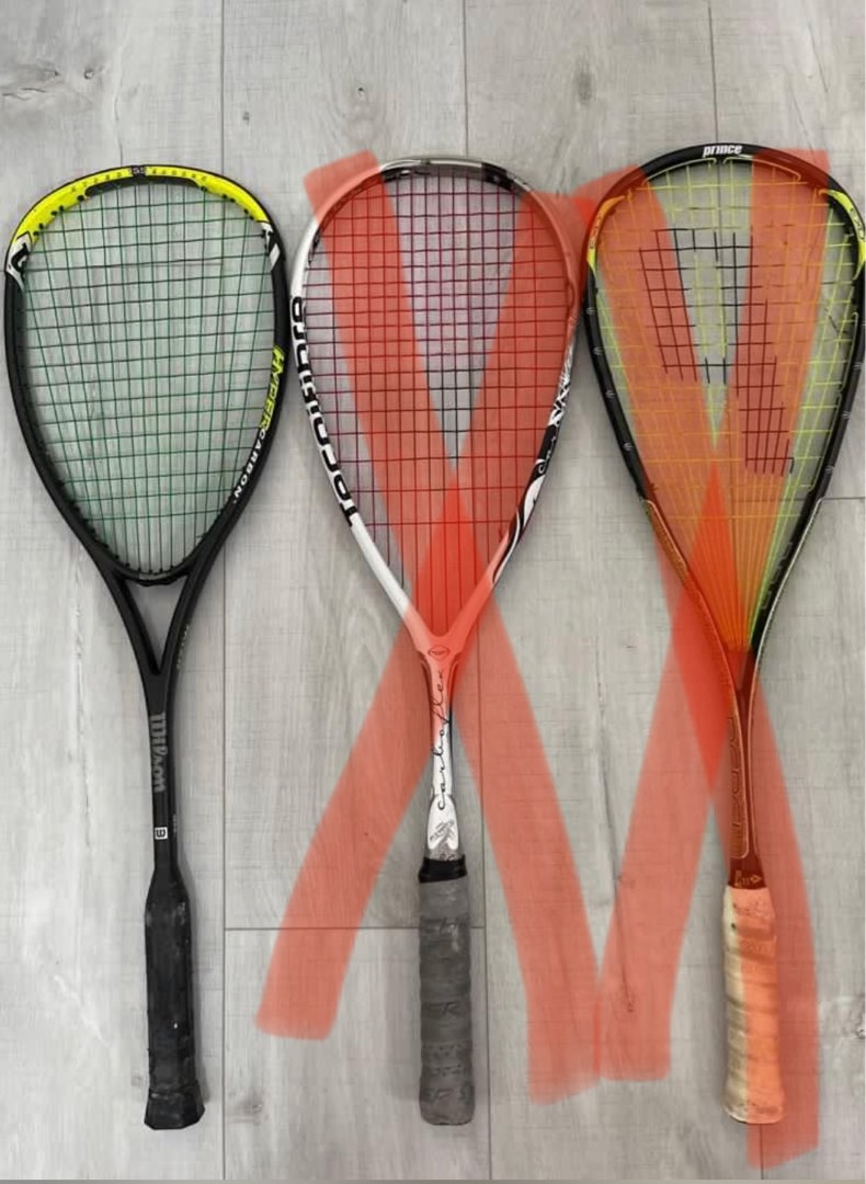 Squash Rackets Clearance Sale! Wilson Hyper Hammer left only, Sports