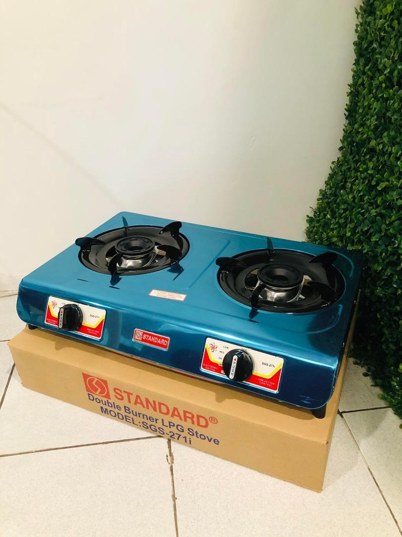 Standard Double Burner Gas Stove Slim Type SGS271i, TV & Home