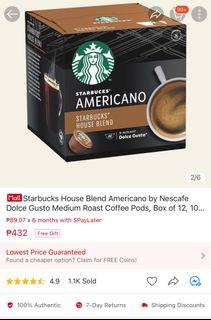 Starbucks Nescafe Dolce Gusto Coffee Pods