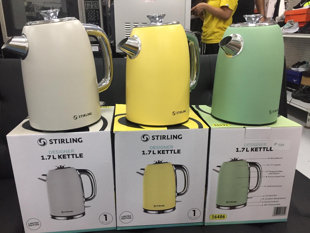 Stirling Designer 1.7L Kettle, TV & Home Appliances, Kitchen Appliances