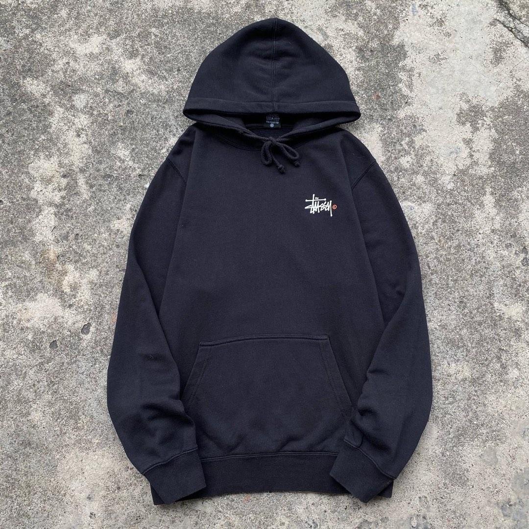 Stussy Basic Logo Hoodie Men s Fashion Coats Jackets and