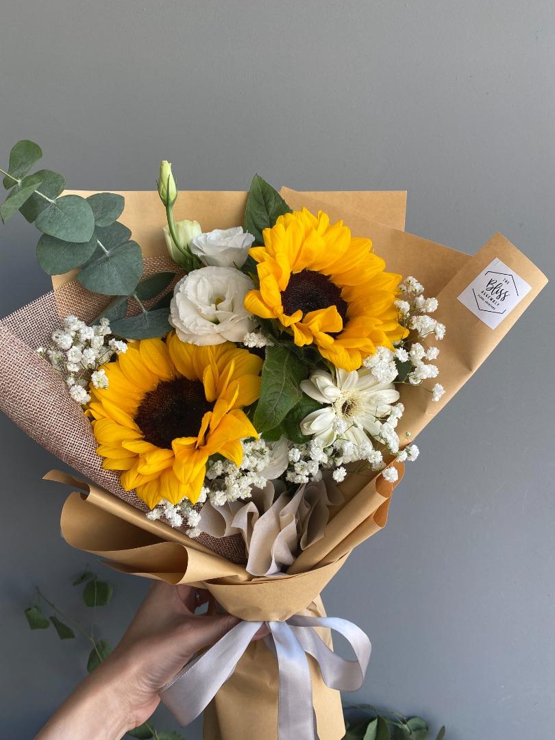 Sunflower Bouquet fresh flowers jurong delivery premium wrapping