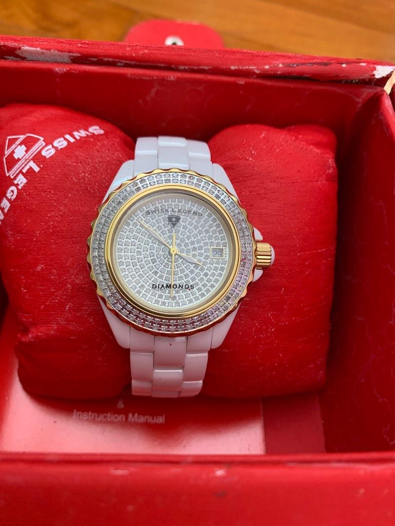 Swiss legend shop diamond watch