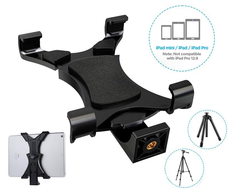 Tablet Tripod Mount Bracket Holder Universal Adapter Clamp Holder