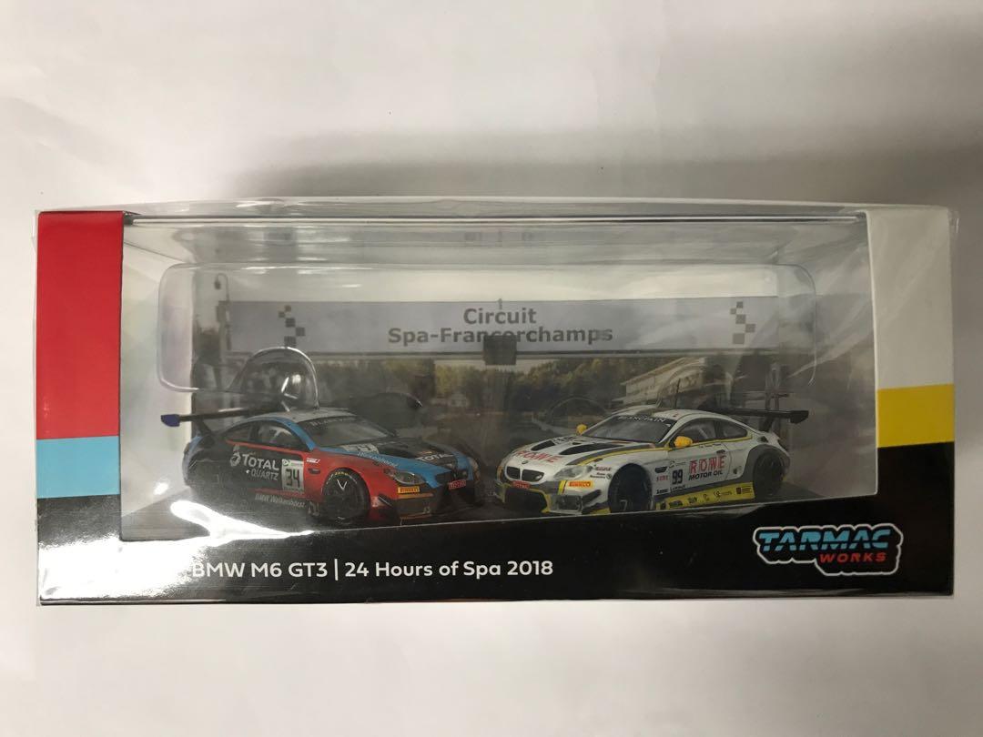 Tarmac Works 1 64 Bmw M6 Gt3 Spa 24 Hours 18 Winner And Runner Up 興趣及遊戲 玩具 遊戲類 Carousell
