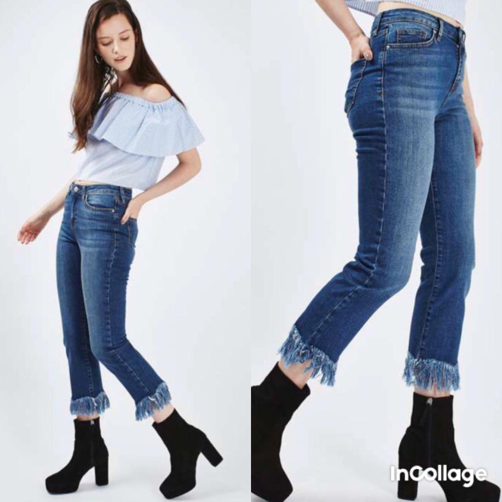 Topshop dree crop flare clearance jeans