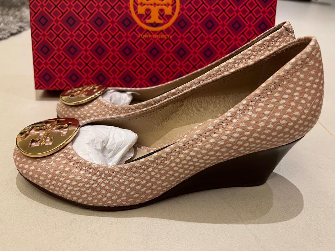 Tory burch discount nude wedges