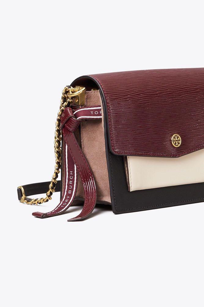 Tory burch mcgraw mixed suede shoulder bag shop