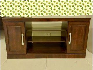 tv console with small cabinets