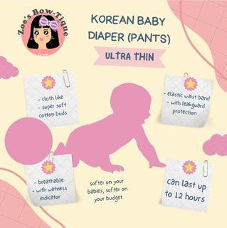 Ultra Thin Korean Diaper (50pcs/pack)